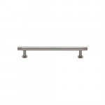 M Marcus Heritage Brass Contour Design Cabinet Pull with 16mm Rose 96mm Centre to Centre
